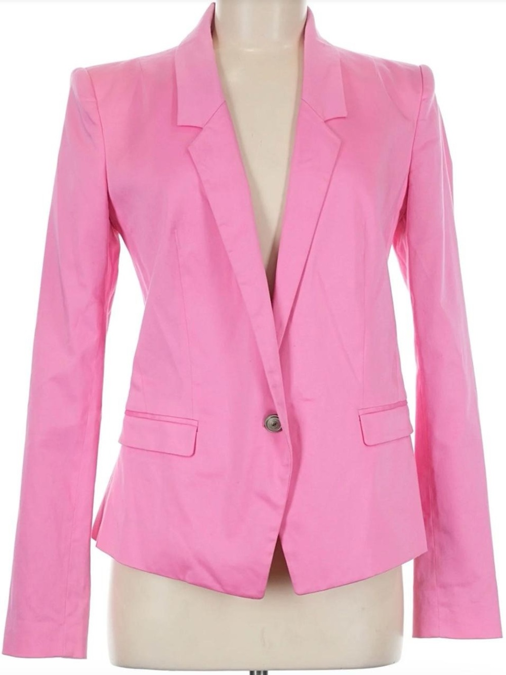Just Cavalli Pink Single-Button Tailored Blazer